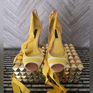 Ann Taylor Makena peep-toe wedges